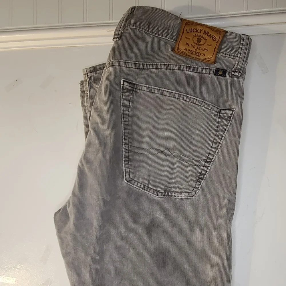 Lucky Brand Men's Charcoal Corduroy Jeans